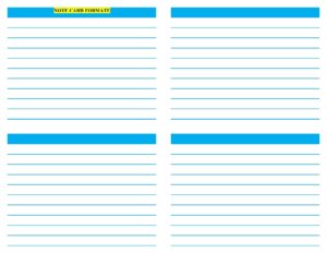 Free Printable 5x8 Notecard Template