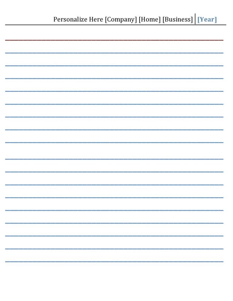 Free Printable 5x8 Notecard Template