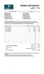 Free Printable Building Quote Template