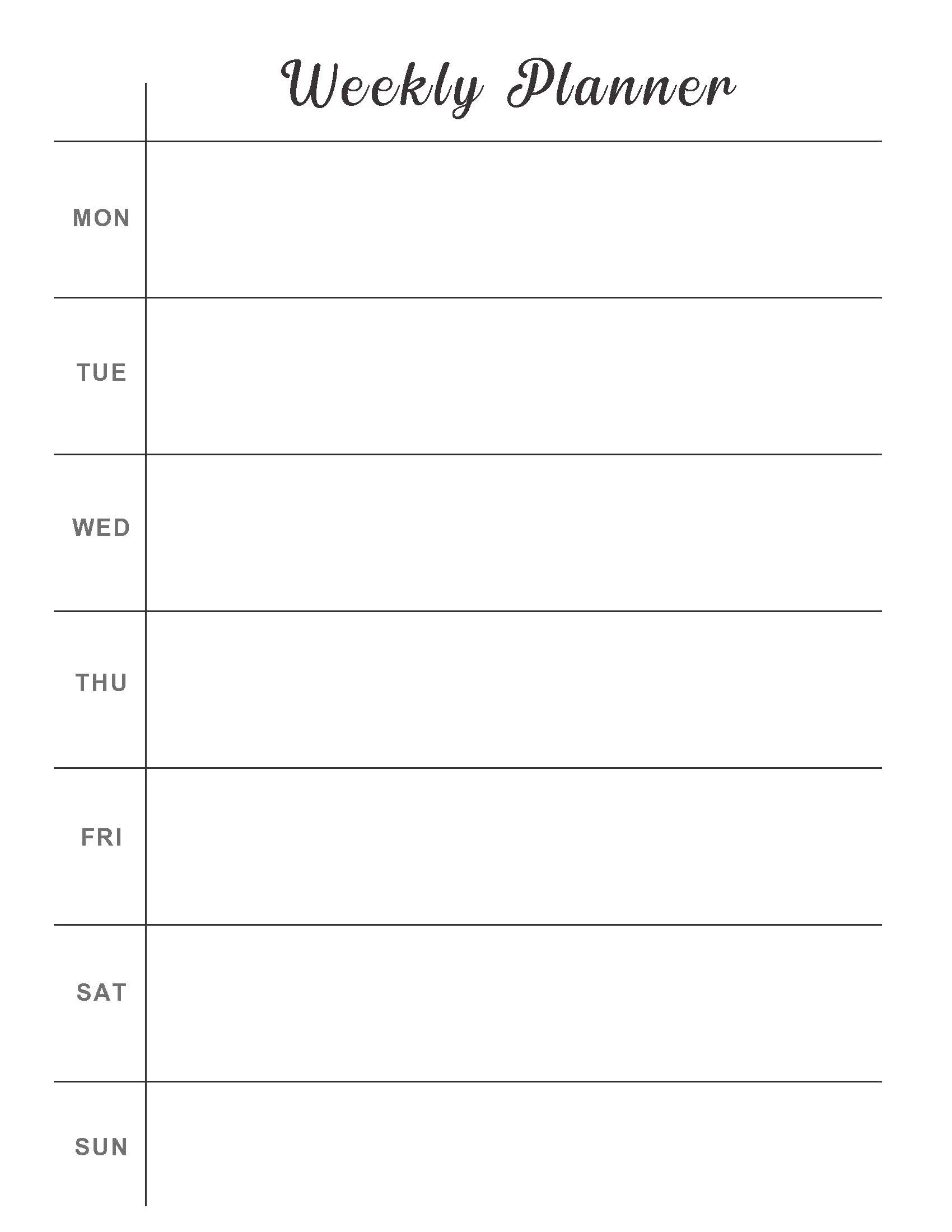 Example Weekly Calendar Template Example Weekly Calendar Template