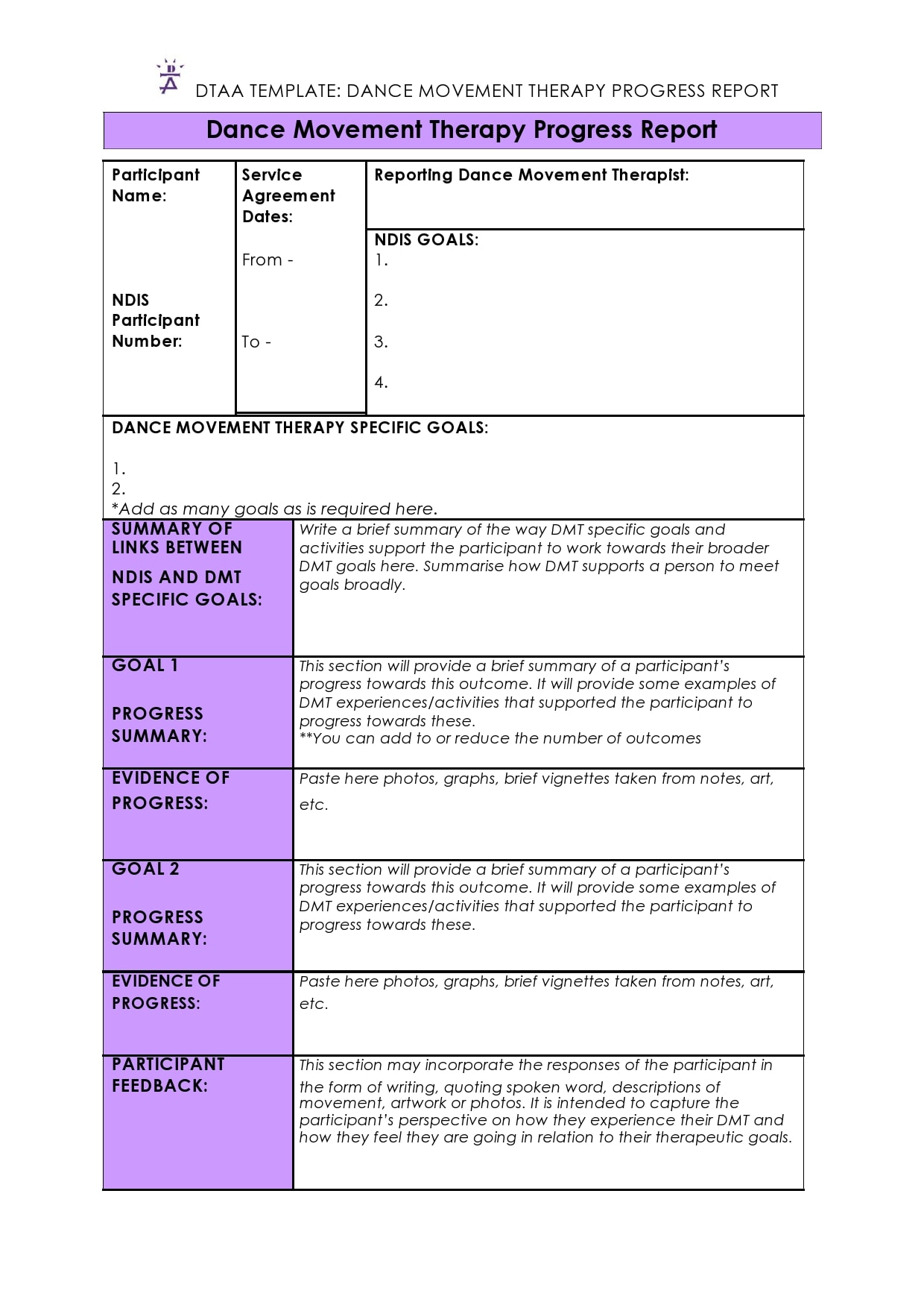 Progress Report Template Progress Report Template