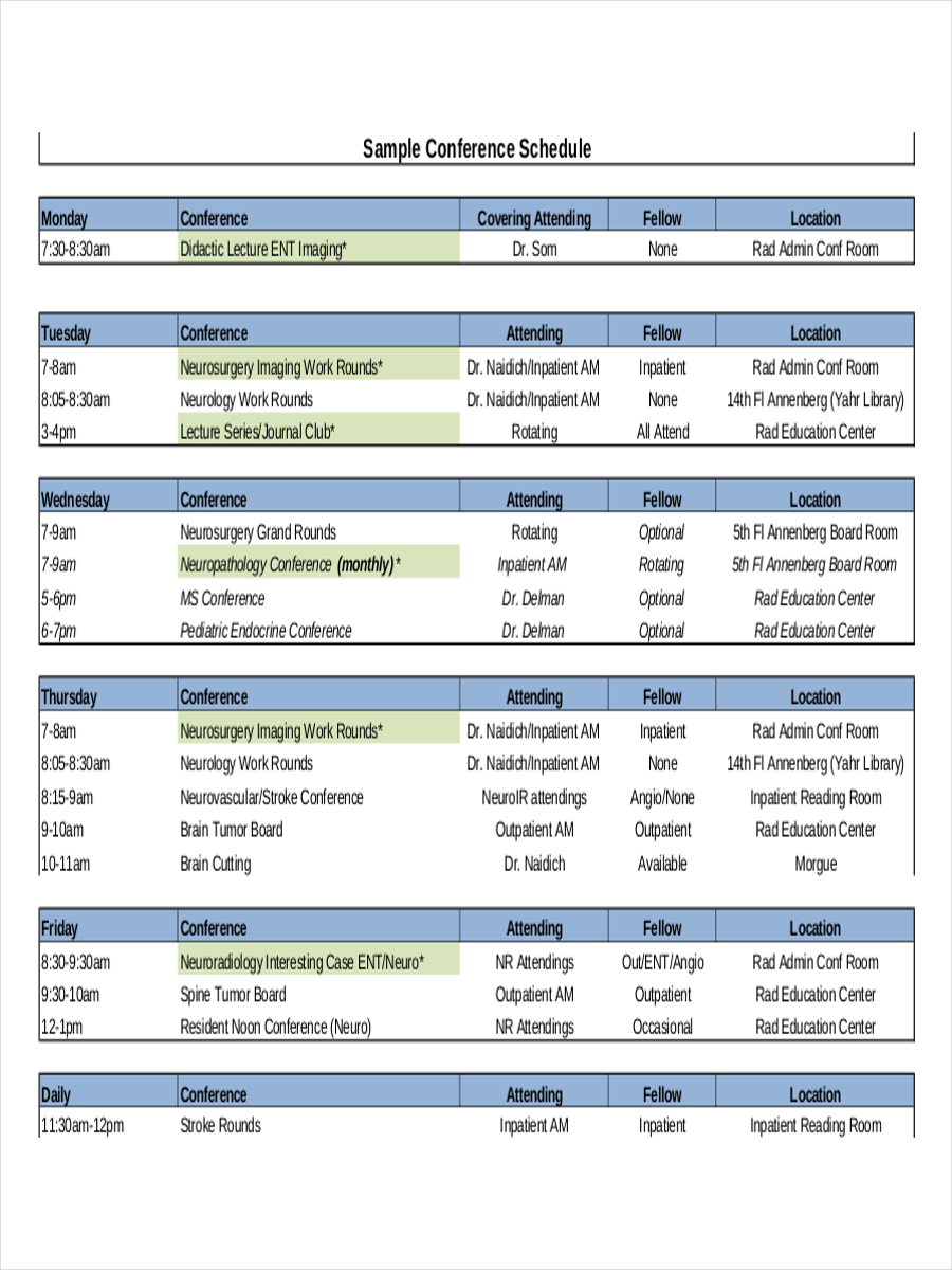 Sample-Conference-Schedule Sample-Conference-Schedule