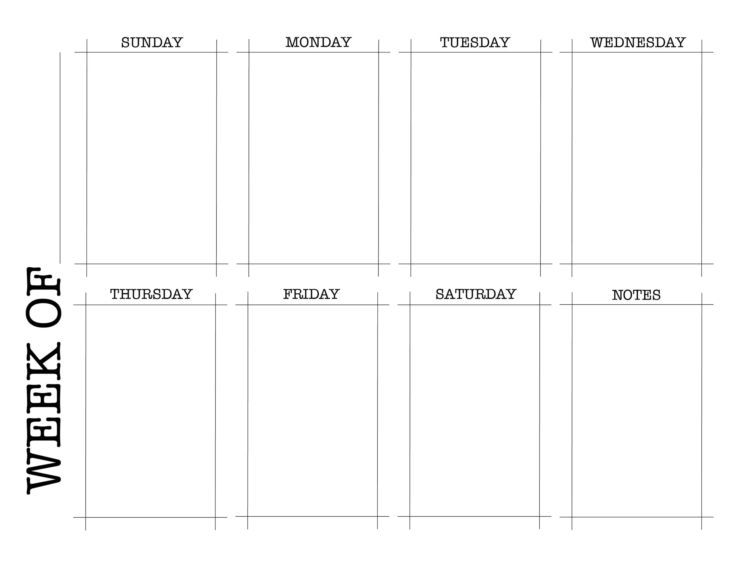 Sample Weekly Calendar Template Sample Weekly Calendar Template