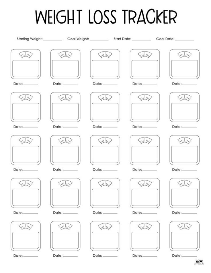 Sample Weight Loss Tracker Template Sample Weight Loss Tracker Template