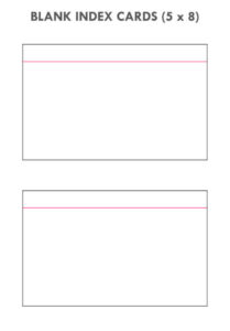 Free Printable 5x8 Notecard Template