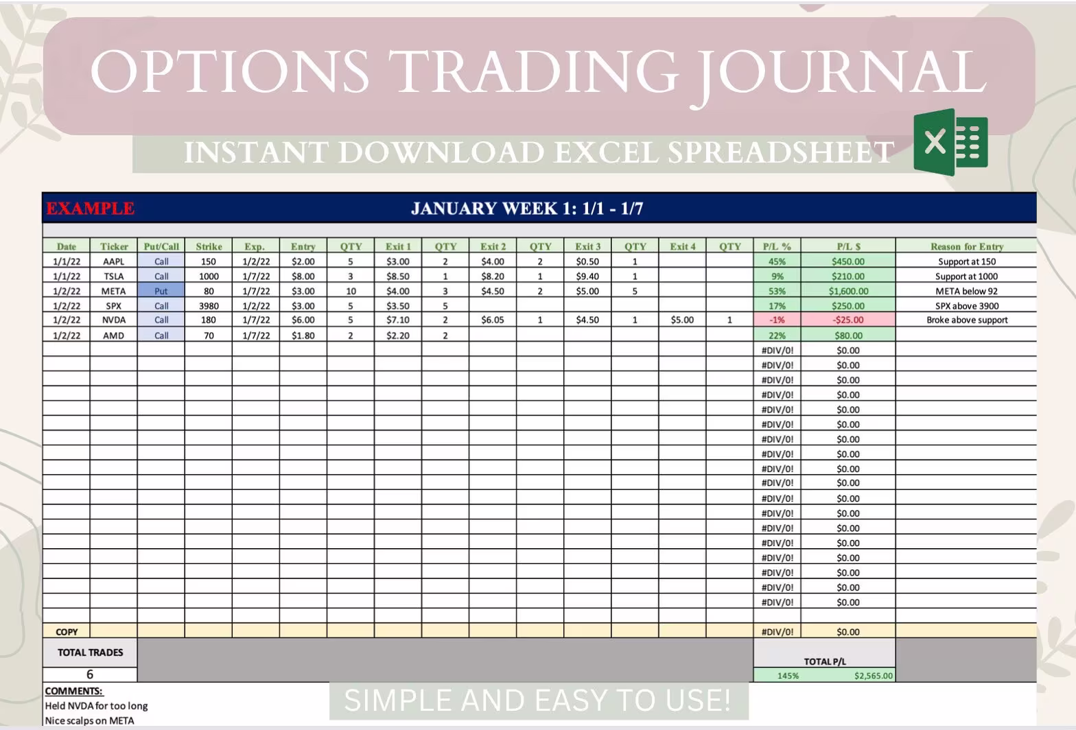Trading Journal Template Trading Journal Template Excel