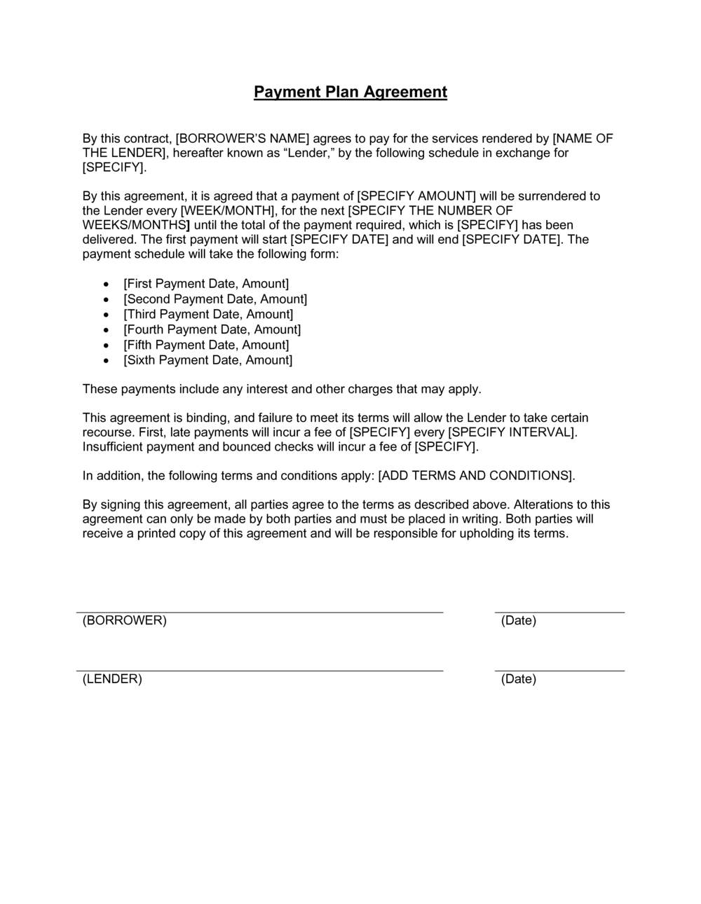 dental payment plan agreement template dental payment plan agreement template