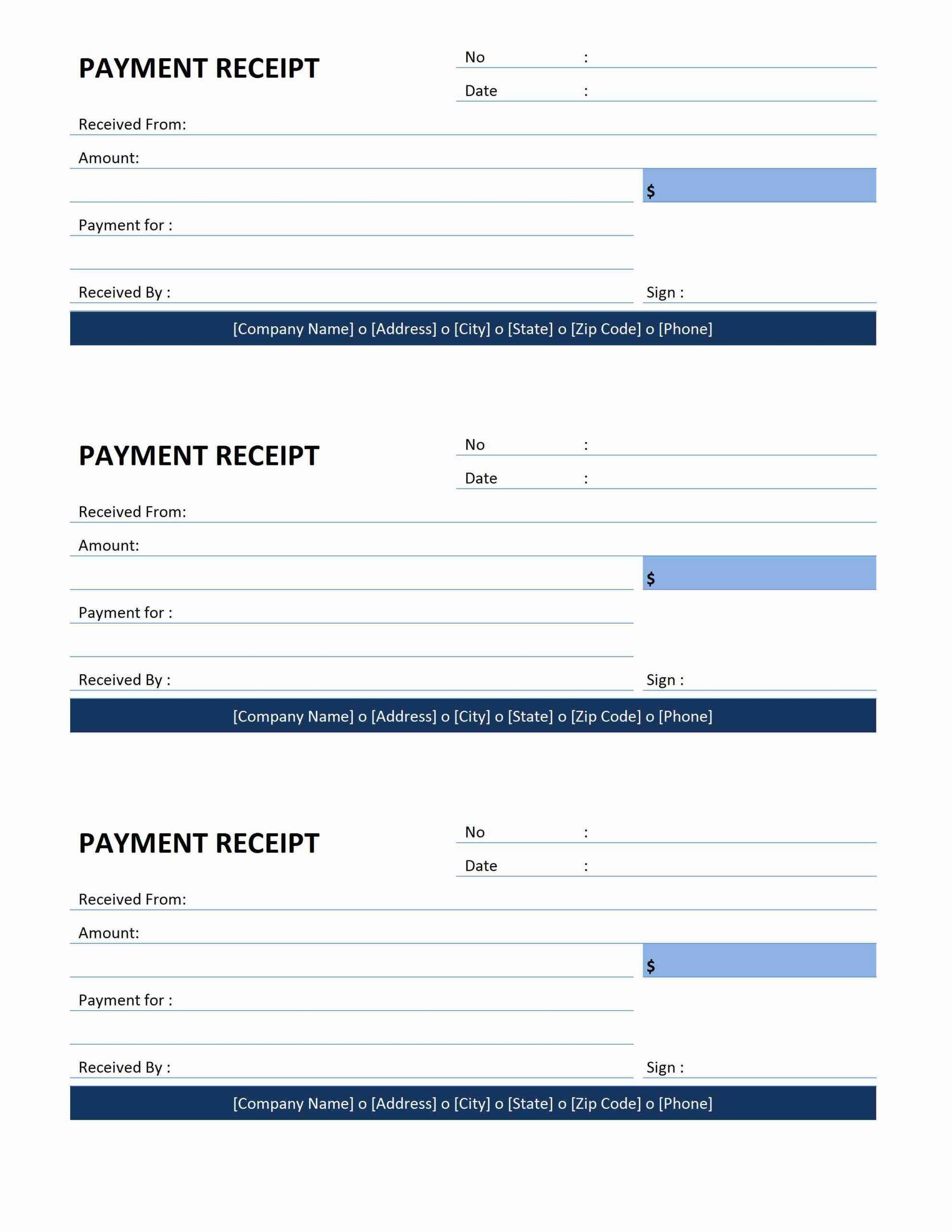 free printable payment receipt template free printable payment receipt template