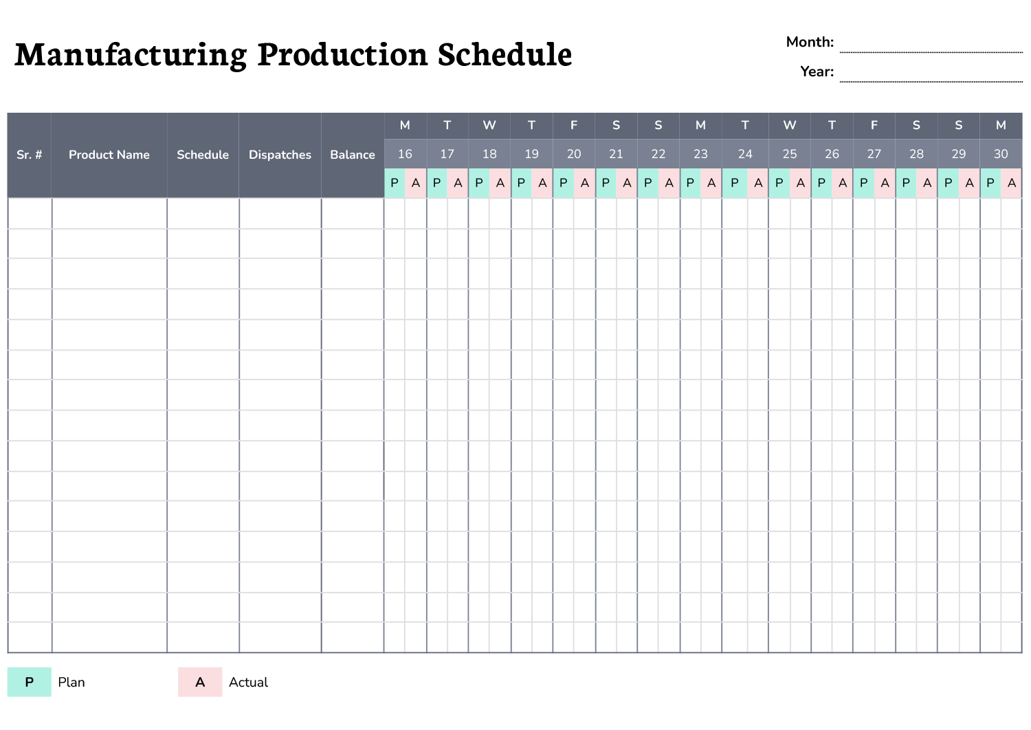 free production schedule template excel free production schedule template excel