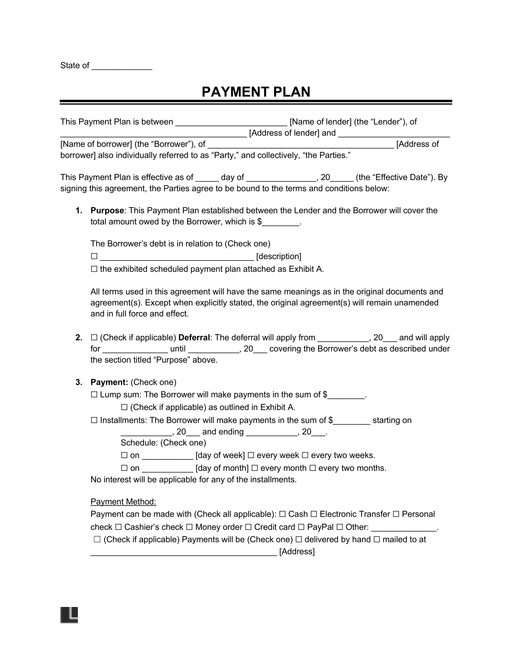payment plan letter template payment plan letter template