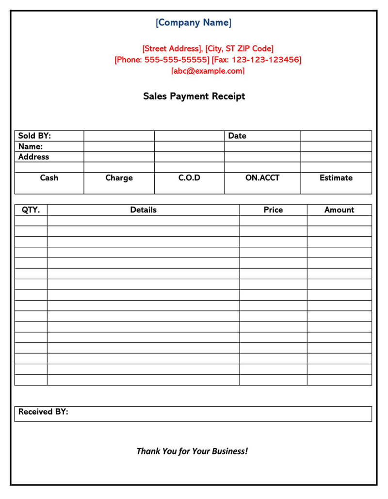 payment receipt template pdf payment receipt template pdf