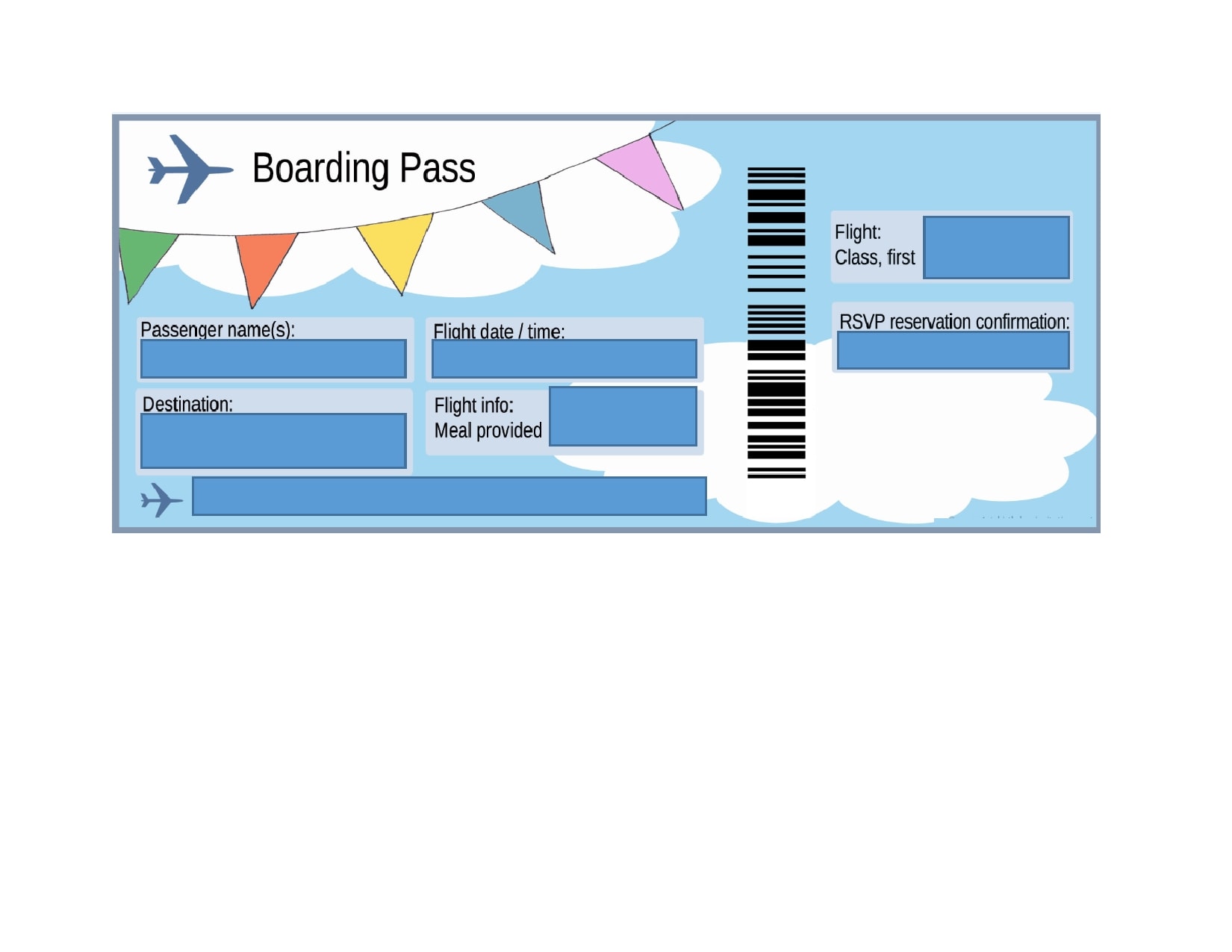 plane ticket template free printable plane ticket template free printable