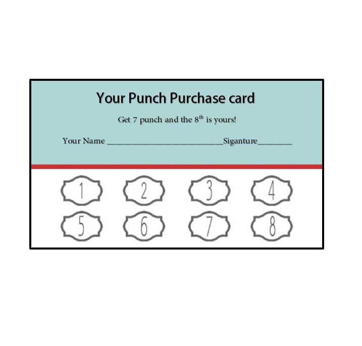 punch card template canva punch card template canva